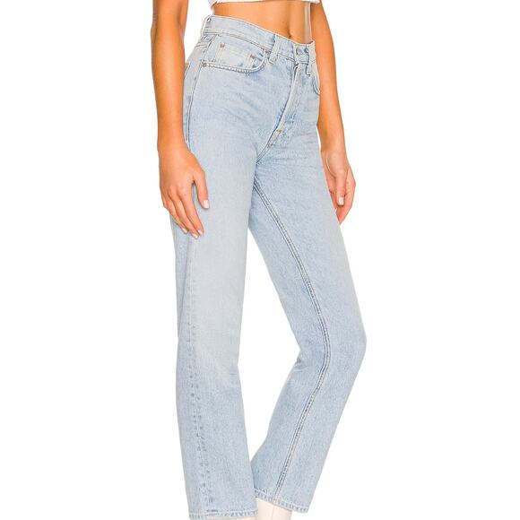 GRLFRND Cassidy Mid Rise Straight in Park Slope NWT Size 24 - Picture 2 of 9